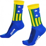 Meia Hupi Goiás - 36 ao 42 - Adulto AZUL/AMARELO ESC