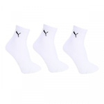 Kit de Meias Cano Médio Puma 39 ao 43 - Masculina - 3 Pares BRANCO