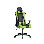 Cadeira Gamer Pelegrin em PU Reclinável PEL-3012 PRETO/VERDE