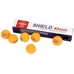 Bola de Tênis de Mesa Shield 40mm - 6 Unidades LARANJA