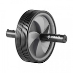 Roda Abdominal Vollo Dupla PRETO/CINZA