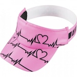 Viseira Hupi Heart Beat - Adulto ROSA