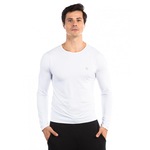 Camisa Segunda Pele Manga Longa Extreme UV Proteção Solar ICE - Masculina BRANCO