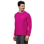 Camiseta Manga Longa com Proteção Solar Extreme UV New Dry - Masculina ROSA ESCURO