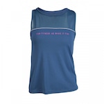 Camiseta Regata Alto Giro Poliamida Skin Fit Fusão 83 - Feminina AZUL ESCURO