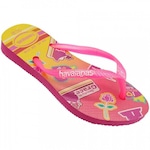 Chinelo Havaianas Kids Slim Princesas - Infantil ROSA