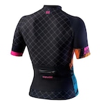 Camisa de Ciclista Evoe - Feminina PRETO/ROSA