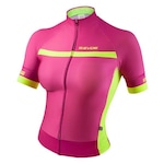 Camisa de Ciclista Evoe - Feminina ROSA/AMARELO