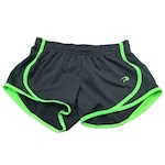 Shorts Placa Madeira - Feminino PRETO/VERDE