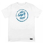 Camiseta WSS Brasil Ink Web Aqua - Masculina BRANCO