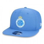 Boné Aba Reta New Era 9Fifty Original Fit Futebol Cruzeiro Diamond - Snapback - Adulto AZUL