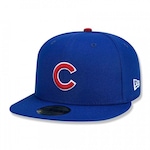 Boné Aba Reta New Era 59Fifty MLB Chicago Cubs - Fechado - Adulto AZUL ESCURO