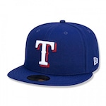 Boné Aba Reta New Era 59Fifty MLB Texas Rangers - Fechado - Adulto AZUL ESCURO