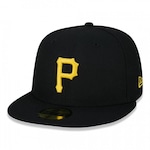 Boné Aba Reta New Era 59FIFTY MLB Pittsburgh Pirates - Fechado - Adulto PRETO