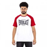 Camiseta Everlast Fundamentals - Masculina BRANCO/VERMELHO