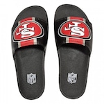 Chinelo Slide NFL San Francisco 49ers - Unissex PRETO