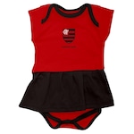 Vestido Body Torcida Baby Flamengo - Infantil Vermelho/Preto