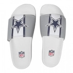 Chinelo Slide NFL Dallas Cowboys - Unissex BRANCO