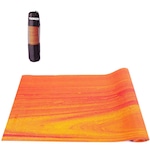 Tapete Yoga Yangfit Mat Pilates Pvc Ecológico Rainbow - 6mm Laranja/Amarelo Cla