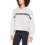 Blusão de Moletom com Capuz Under Armour Taped Fleece - Feminino BRANCO