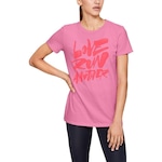 Camiseta Under Armour Love Run Another - Feminina ROSA