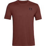 Camiseta Under Armour Left Chest - Masculina VINHO