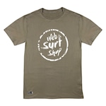 Camiseta Web Surf Shop Brasil Ink Web Khaki - Masculina CINZA