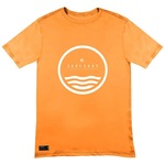 Camiseta Web Surf Shop Brasil Circle - Masculina LARANJA