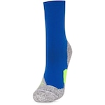 Meia Cano Longo Under Armour Charged Cushion Quarter - Adulto AZUL