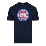 Camiseta New Era Manga Curta NBA Detroit Pistons - Masculina MARINHO/PETROLEO