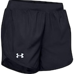 Shorts Under Armour Fly-By 2.3 - Feminino PRETO