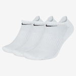 Kit de Meias Nike Everyday Cushion com 3 Pares - Adulto BRANCO