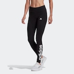 Calça Legging adidas Cintura Alta Essentials Logo - Feminina PRETO