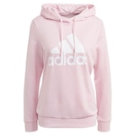 Blusão de Moletom com Capuz adidas Essentials Relaxed Logo - Feminino ROSA CLARO