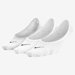 Meias Invisível Nike Everyday Lightweight - 3 Pares BRANCO