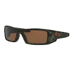 Óculos de Sol Oakley Gascan Matte Olive Camo Lente Prizm Tungsten Polarizado - Unissex MARROM