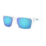 Óculos de Sol Unissex Oakley Sylas Polished Clear Lente Prizm BRANCO