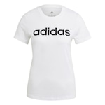 Camiseta adidas Essentials Slim Logo - Feminina BRANCO