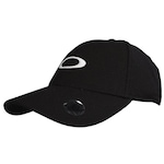 Boné Aba Curva Oakley Golf Ellipse Hat - Strapback - Adulto PRETO/BRANCO