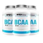 Kit BCAA BRN Foods Fit - 120 Tabs - 3 unidades Natural