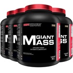 Kit Giant Mass Bodybuilders - Chocolate - 3kg - 4 unidades Chocolate