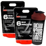 Kit Six Protein Bodybuilders - Baunilha - 2Kg - 2 unidades + Coqueteleira Baunilha