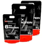 Kit Six Protein Bodybuilders - Baunilha - 2Kg - 2 unidades + Six Protein - Chocolate - 900g Mesclado