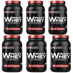 Kit 2x Waxy Whey Bodybuilders - Morango - 900g + 2x Waxy Whey - Baunilha - 900g + 2x Waxy Whey - Chocolate - 900g Morango