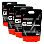 Kit 2x Six Protein Bodybuilders - Chocolate - 900g + 2x Six Protein Baunilha - 900g Mesclado