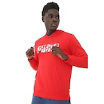 Blusão de Moletom Puma Hoody - Masculino VERMELHO/BRANCO