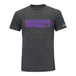 Camiseta  First Down Baltimore Football Futebol Americano CINZA ESCURO