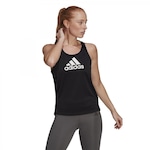 Camiseta Regata adidas Poliéster BL Tank - Feminina PRETO/BRANCO