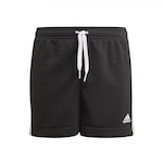 Shorts do Moletom adidas Essentials 3-Stripes - Infantil PRETO/BRANCO