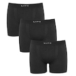 Kit Cueca Boxer Lupo Micromodal sem Costura - 3 unidades - Adulto CINZA